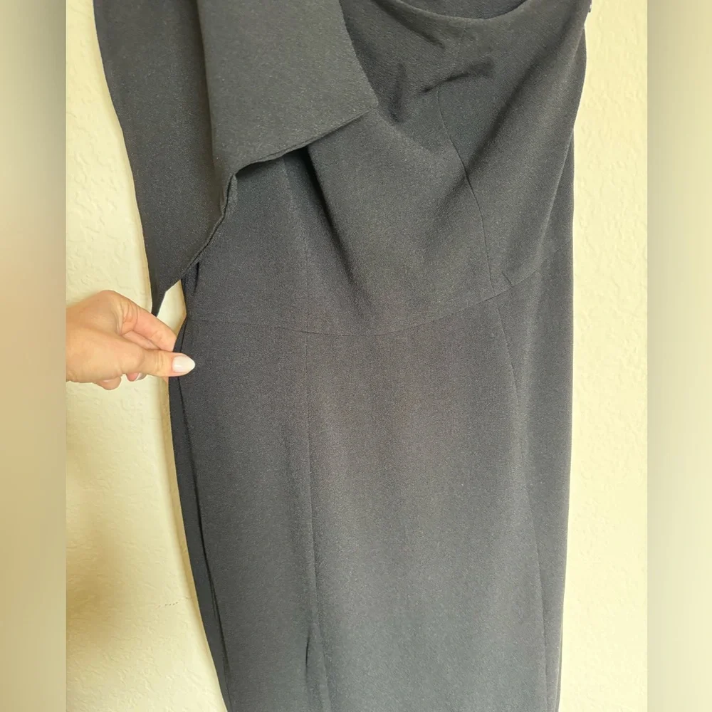 Dress the Population Black One-Shoulder Maxi Dress - Picture 5 of 11